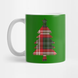 Tartan Christmas Tree Mug